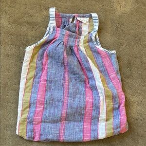 Anthropologie Striped Sleeveless Tank in Pink, Blue, Olive, Cream